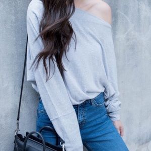 Free People Valencia off shoulder pullover